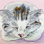 飼猫を通して知った命から人の生命倫理について考えるイメージをコピックで描いたイラスト