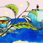 世界中で愛される紅茶のイメージをコピックで描いたイラスト